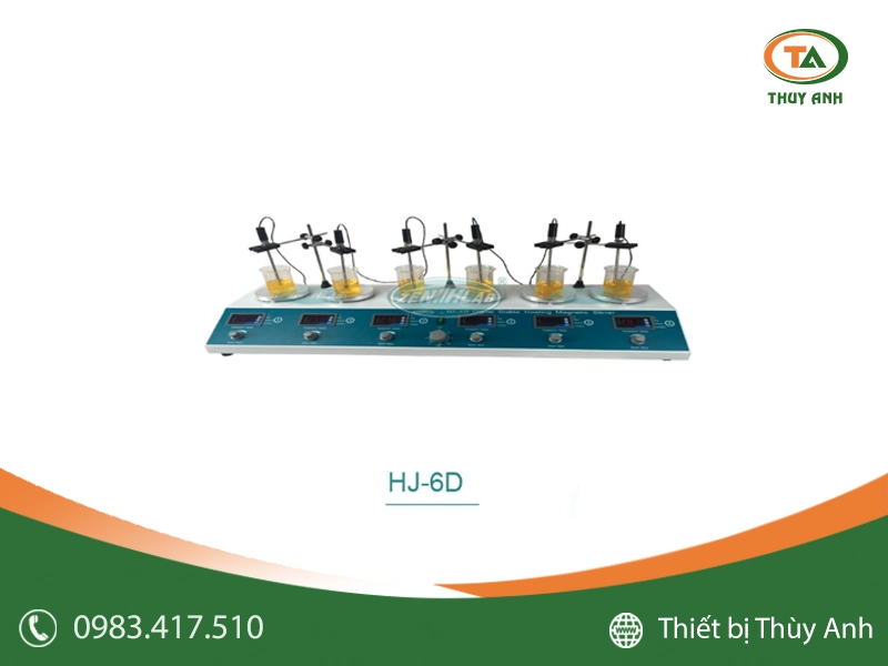 Máy khuấy từ gia nhiệt 6 vị trí HJ-6D Zenith Lab
