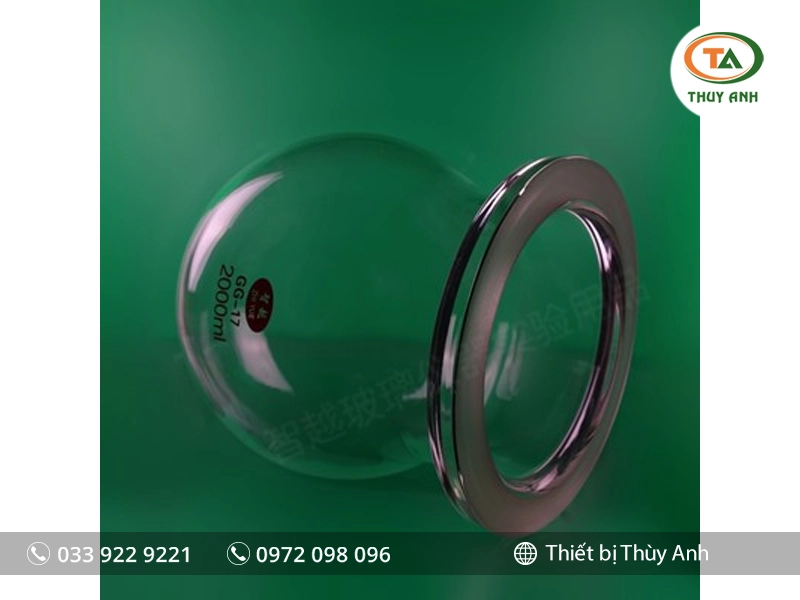 Bình phản ứng 2000ml đáy tròn hình cầu