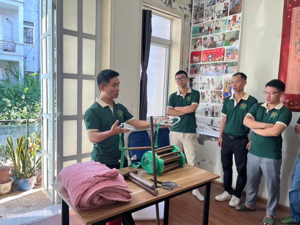 Hướng dẫn cách dùng thang dây