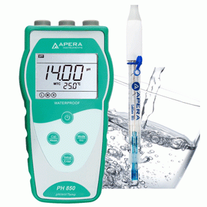 Máy đo pH/mV/nhiệt độ cầm tay PH850-PW APERA (trong nước sạch: nước uống/ nước lọc RO/ nước cất/ nước đề ion)