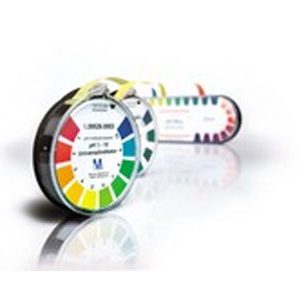 Hóa chất pH-indicator paper congo red paper roll (4.8 m) with colour scale Reag. Ph Eur Merck 