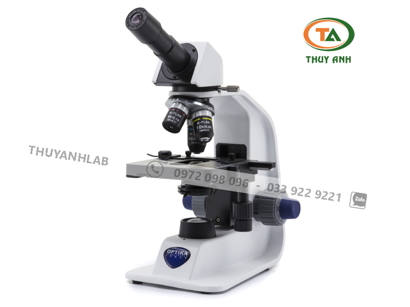 B-152R-PL OPTIKA Kính hiển vi sinh học 1 mắt, 400 lần