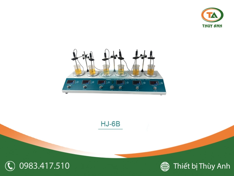 Máy khuấy từ gia nhiệt 6 vị trí HJ-6B Zenith Lab