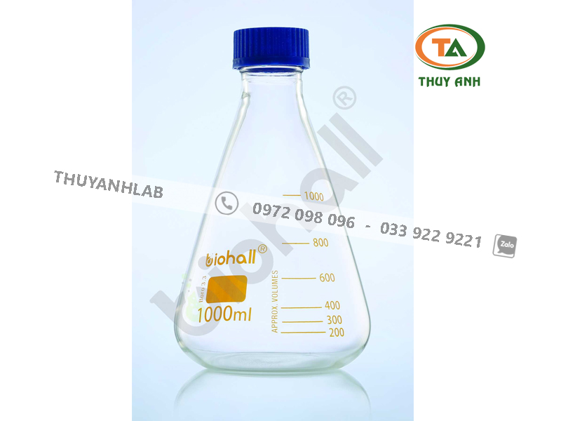 BIOHALL Bình thủy tinh có nắp vặn