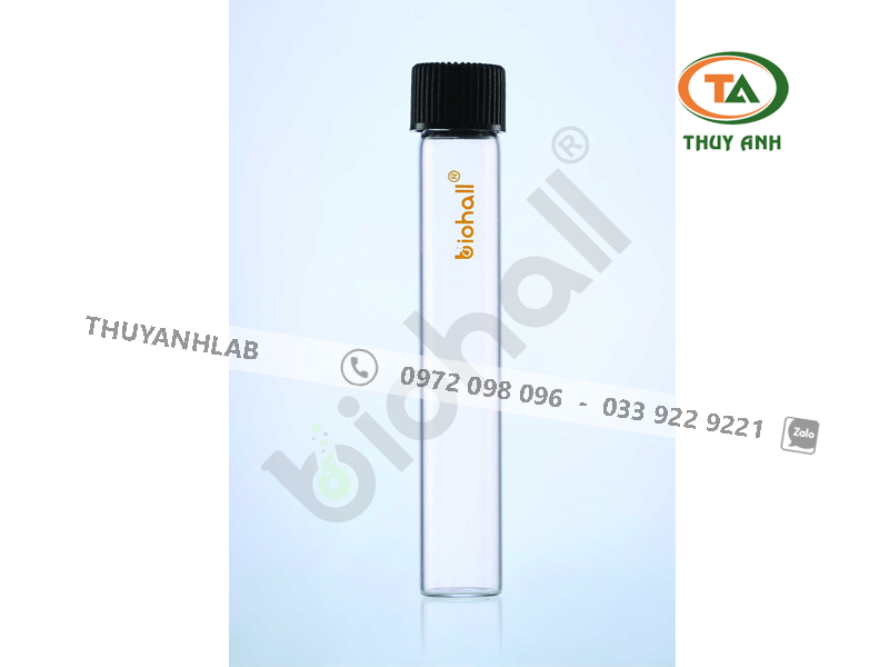 Ống nghiệm đáy phẳng có nắp