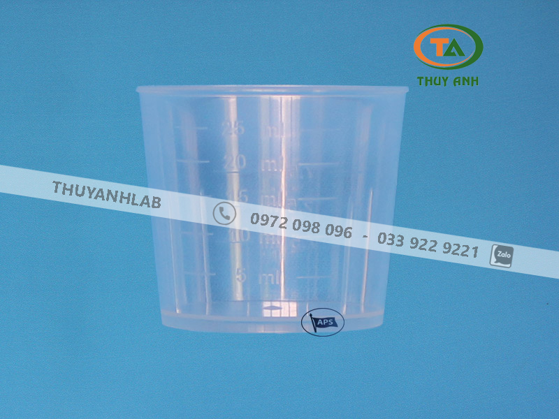 Ly nhựa Thể tích chứa tối đa 25ml