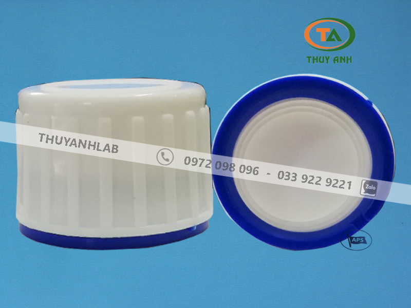 Nắp vặn nhựa phi 28 màu xanh dương