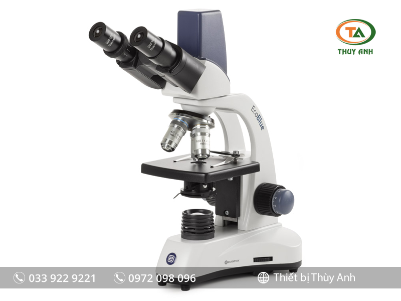 Kính hiển vi sinh học 2 mắt EC.1107 EUROMEX (Kỹ thuật số, kết nối camera, 40-1000X)