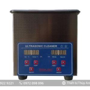 Bể rửa siêu âm PS-08A JAKAN (1.3 lít, 42.000 Hz, kỹ thuật số)