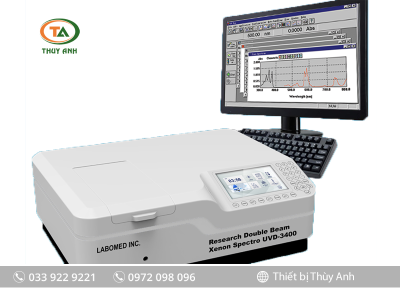 Máy quang phổ UVD-3400 Labomed